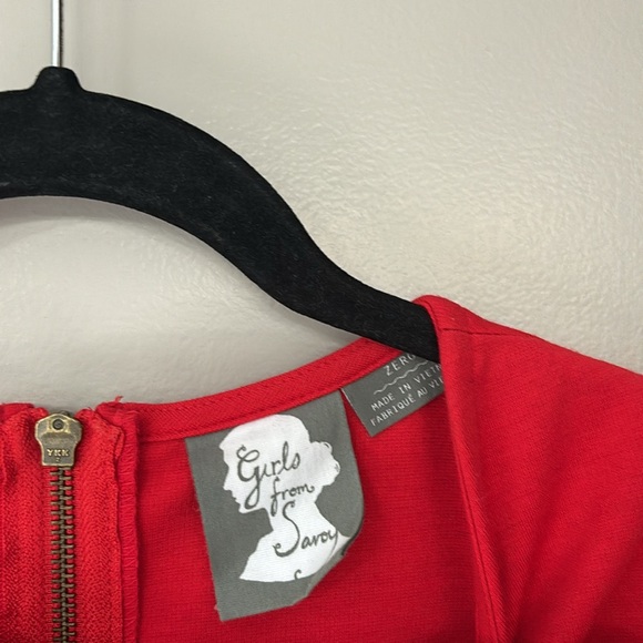 Anthropologie Girls from Savoy Cap Sleeve Dress, Size O - Picture 6 of 9